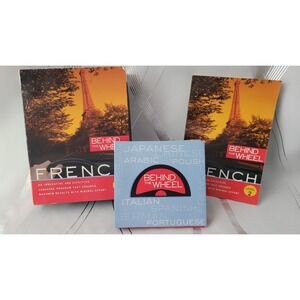 French Level 2 by Behind the Wheel (8 CD, 2009, Compact Disc, with Workbook) NEW
